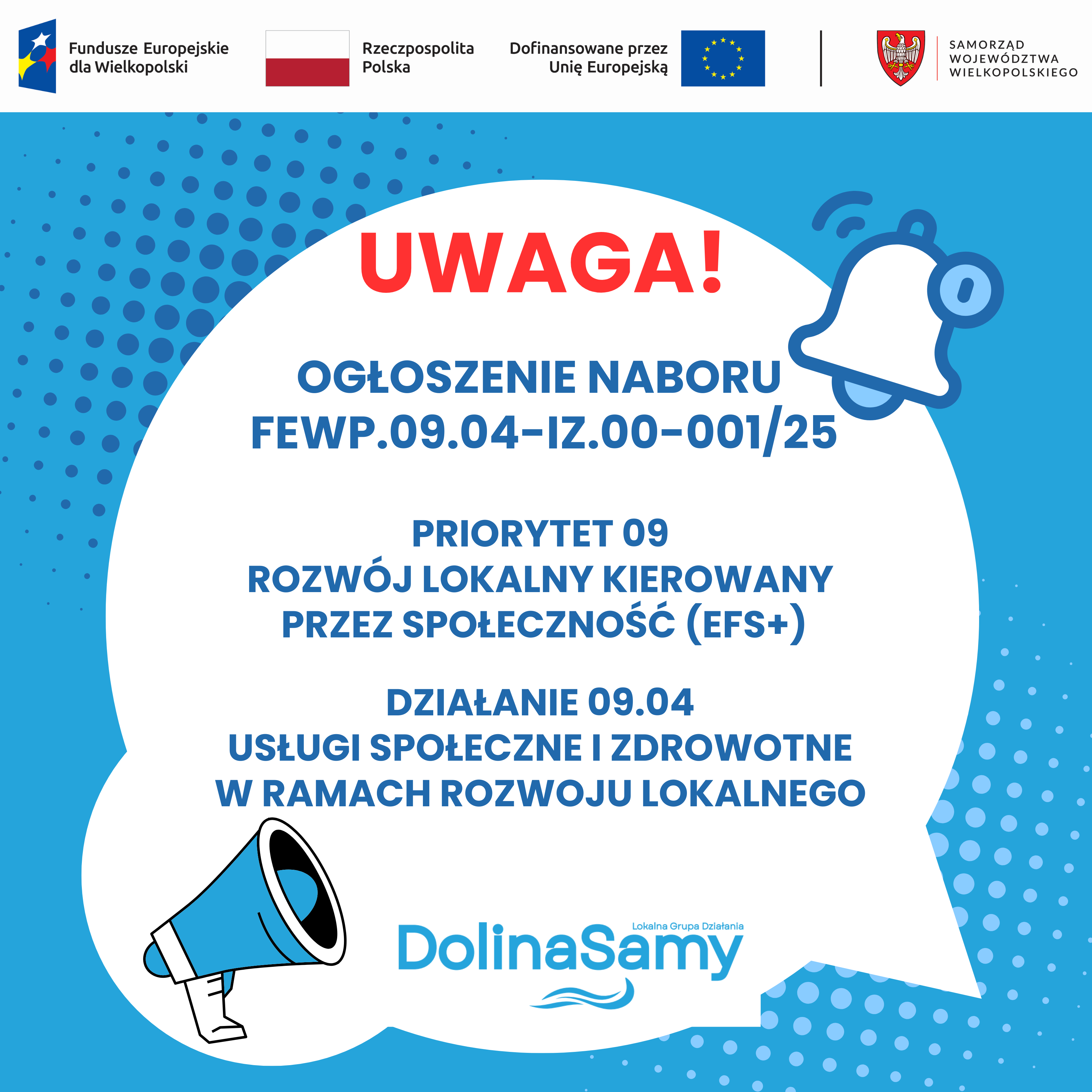 Grafika zawiera informację o nazwie naboru.